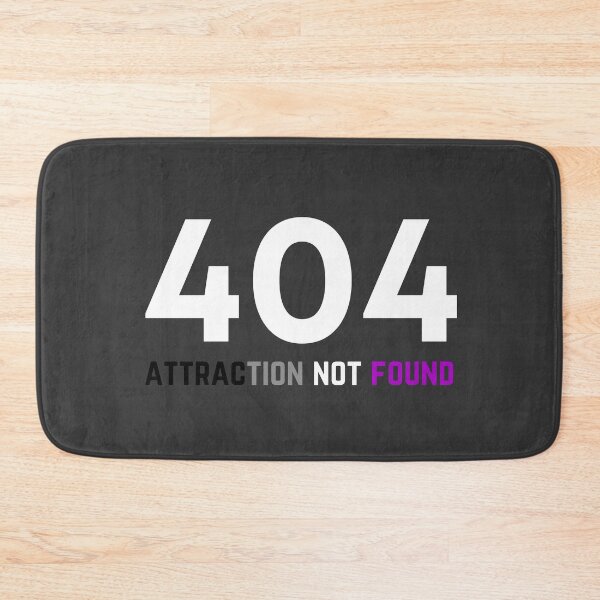 Item preview, 404 Ace Attraction Not Found. Asexual Pride designed and sold by Subtle Pride Shop.
