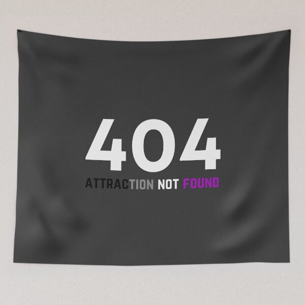 Item preview, 404 Ace Attraction Not Found. Asexual Pride designed and sold by Subtle Pride Shop.
