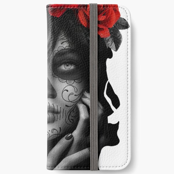 Day Of The Dead Woman iPhone Wallet