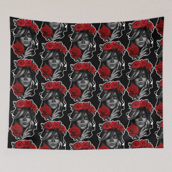 Item preview, Day Of The Dead Woman designed and sold by CharliFaure.
