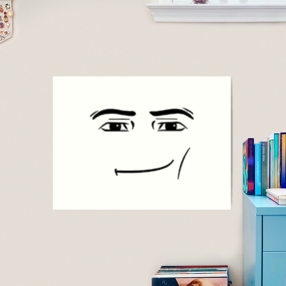 Roblox Man Face Photographic Prints for Sale