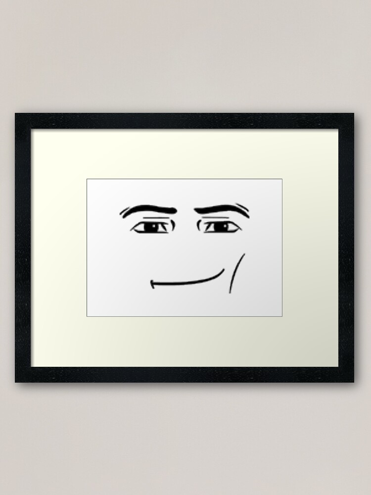 The man face Framed Art Print for Sale by JustACrustSock