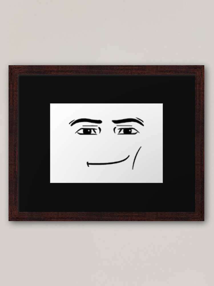 Roblox Man Face Wall Art for Sale