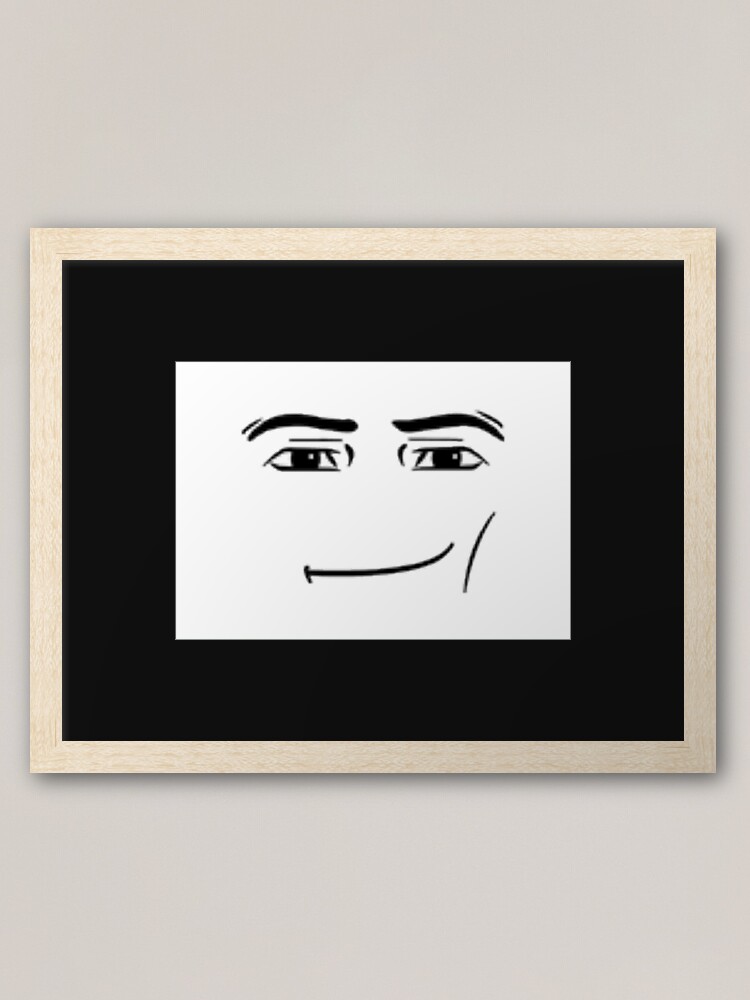 Roblox Man Face Wall Art for Sale