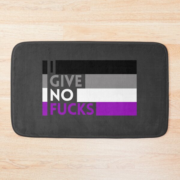 Item preview, I Give No Fucks. Asexual Pride designed and sold by Subtle Pride Shop.
