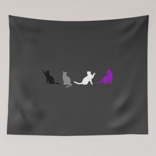 Item preview, Ace Pride Cats. Asexual Pride designed and sold by Subtle Pride Shop.