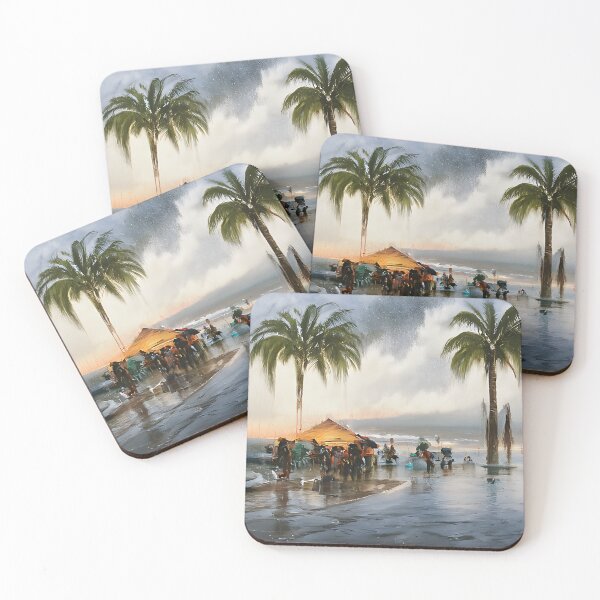 Item preview, Palm Trees During Tropical Storm in Destin designed and sold by fizzribbit.