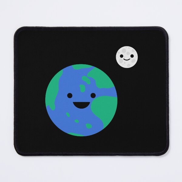 Item preview, Earth and Moon designed and sold by HappyDayDoodles.