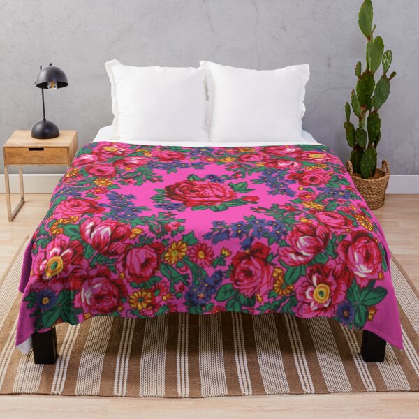 Item preview, Pink Tea Rose Native Floral Print designed and sold by JMWCD.