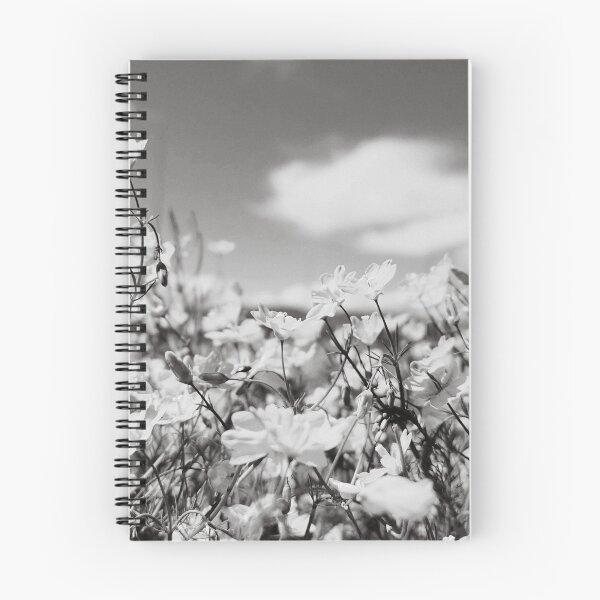 Item preview, Vintage Black and White Meadow Flowers designed and sold by katiamelnik.