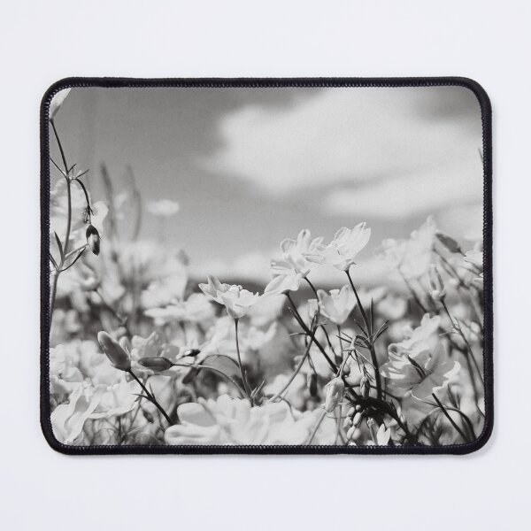 Item preview, Vintage Black and White Meadow Flowers designed and sold by katiamelnik.