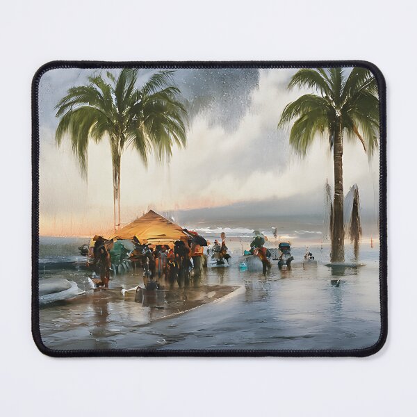 Item preview, Palm Trees During Tropical Storm in Destin designed and sold by fizzribbit.