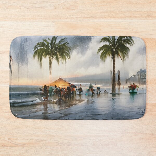 Item preview, Palm Trees During Tropical Storm in Destin designed and sold by fizzribbit.