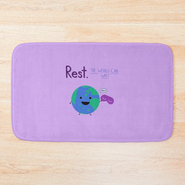 Item preview, Rest. The world can wait.  designed and sold by HappyDayDoodles.