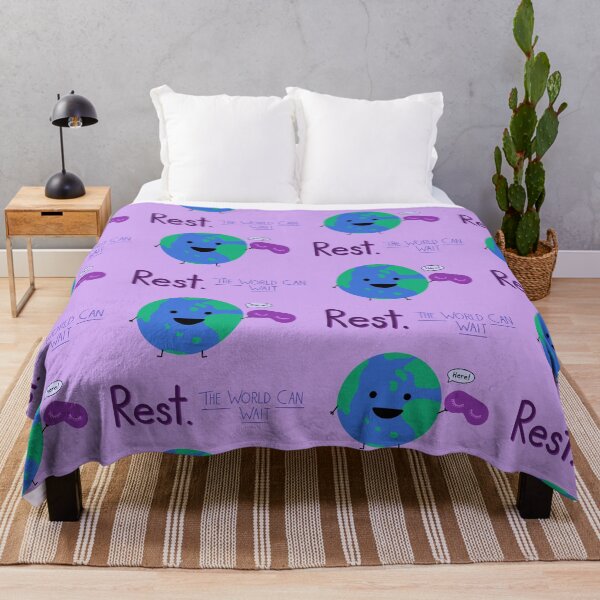 Item preview, Rest. The world can wait. designed and sold by HappyDayDoodles.