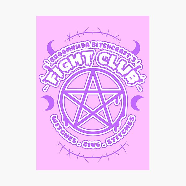 Aperçu de l'œuvre Club de lutte contre les sorcières - Goth pastel créée et vendue par stateements.