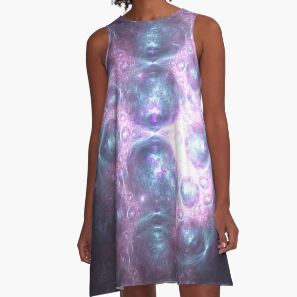 Chi Traveling to Heal With Power and Quickness | Fractal Art A-Line Dress