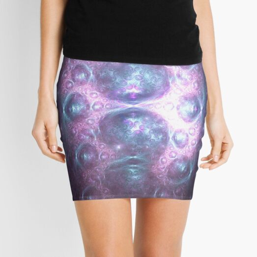 Chi Traveling to Heal With Power and Quickness | Fractal Art Mini Skirt