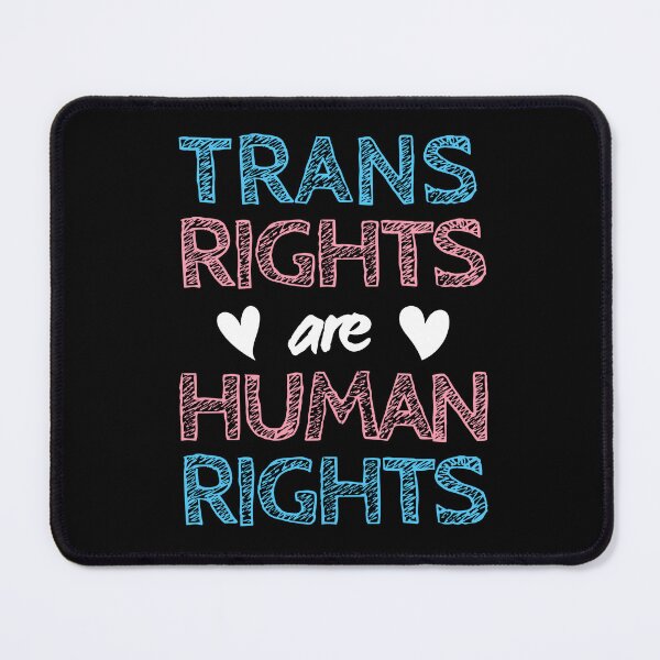 Item preview, Trans Rights Are Human Rights. Transgender Pride designed and sold by Subtle Pride Shop.