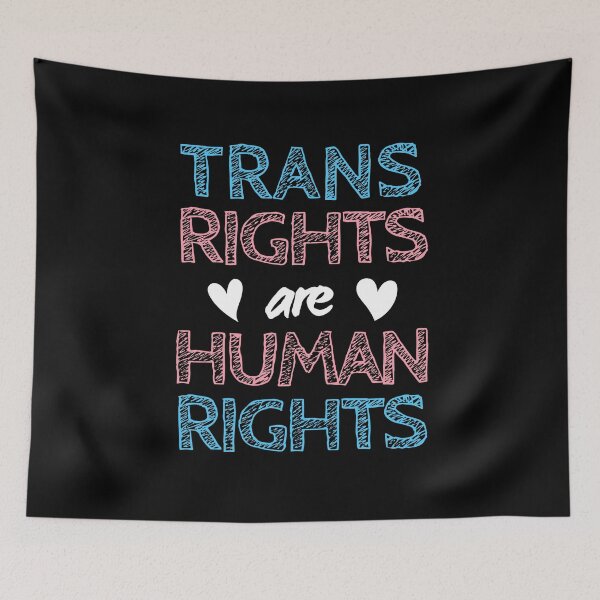 Item preview, Trans Rights Are Human Rights. Transgender Pride designed and sold by Subtle Pride Shop.