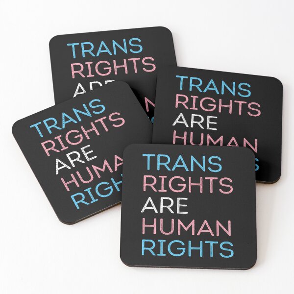 Item preview, Trans Rights Are Human Rights. Transgender Pride designed and sold by Subtle Pride Shop.
