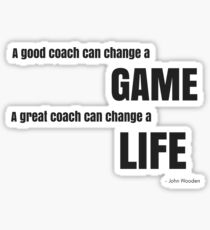 Great Coach John Wooden Quote Sticker