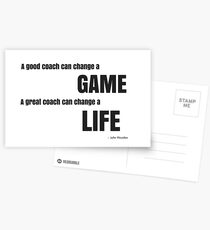 Großer Trainer John Wooden Quote Postkarten