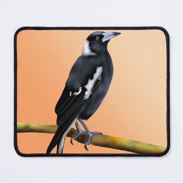 Item preview, Australian Magpie on Orange designed and sold by JanetMGraham.