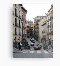 Zebra Crossing Metal Print