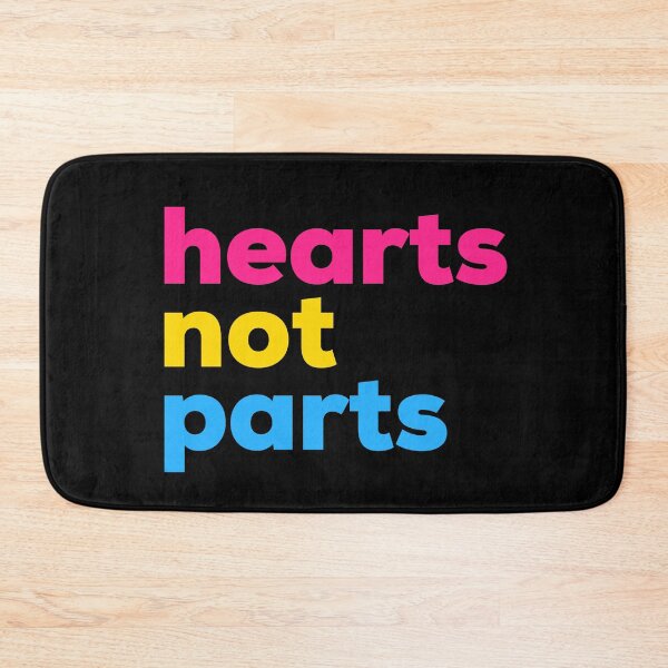 Item preview, Hearts Not Parts Pan Sexual. Pansexual Pride designed and sold by Subtle Pride Shop.