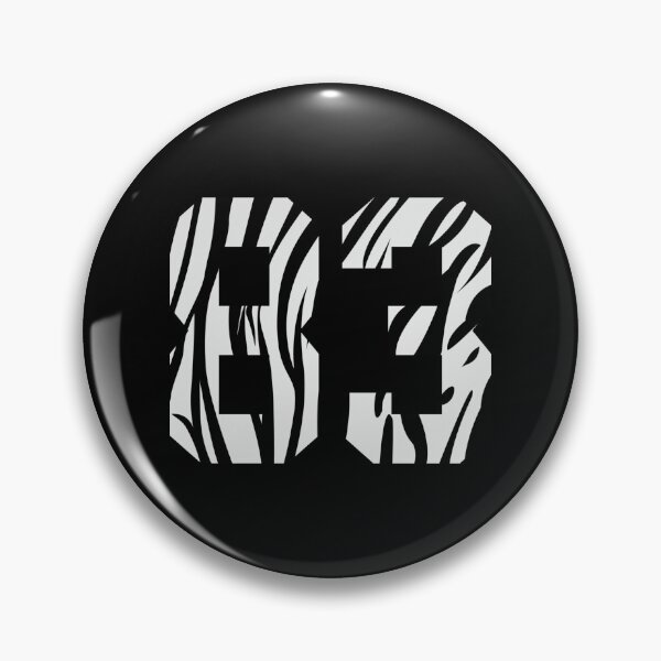 Item preview, Zebra Pattern Number 83 Sticker designed and sold by verarheaf9.