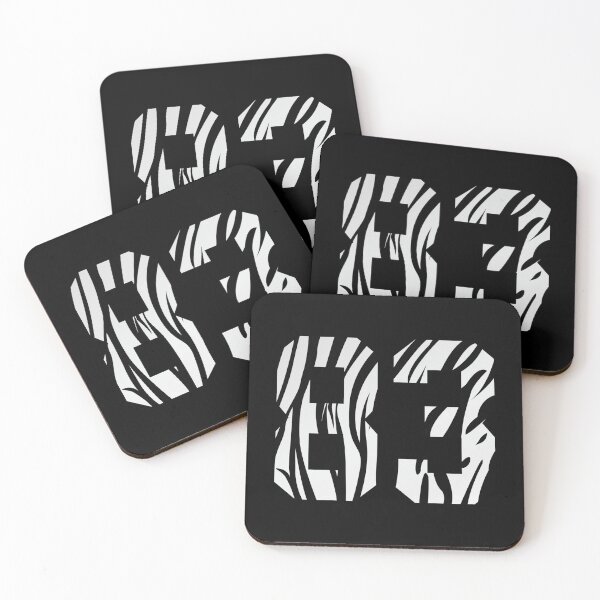 Item preview, Zebra Pattern Number 83 Sticker designed and sold by verarheaf9.