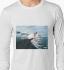 Iceland beach at sunset - Landscape Photography Long Sleeve T-Shirt