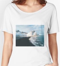 Iceland beach at sunset - Landscape Photography Women's Relaxed Fit T-Shirt
