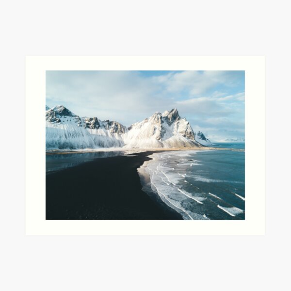 Iceland beach at sunset - Landscape Photography Art Print