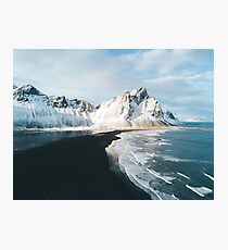 Iceland beach at sunset - Landscape Photography Photographic Print