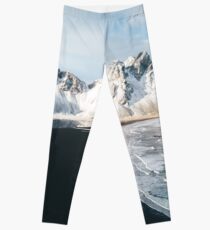 Iceland beach at sunset - Landscape Photography Leggings