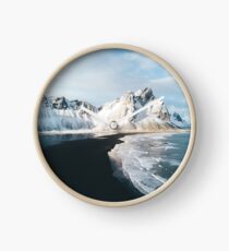 Iceland beach at sunset - Landscape Photography Clock