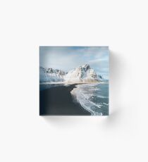 Iceland beach at sunset - Landscape Photography Acrylic Block