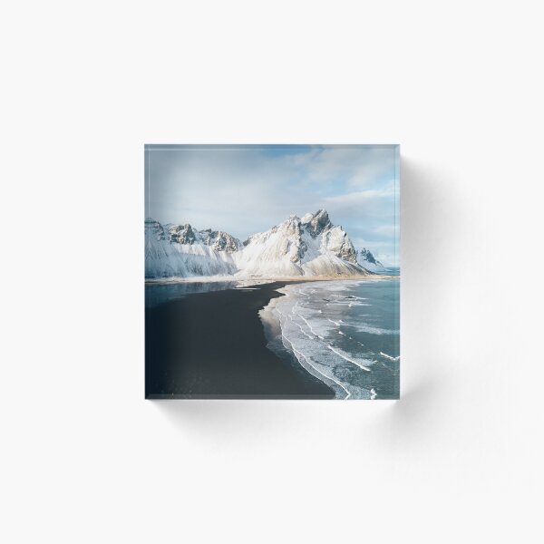 Iceland beach at sunset - Landscape Photography Acrylic Block