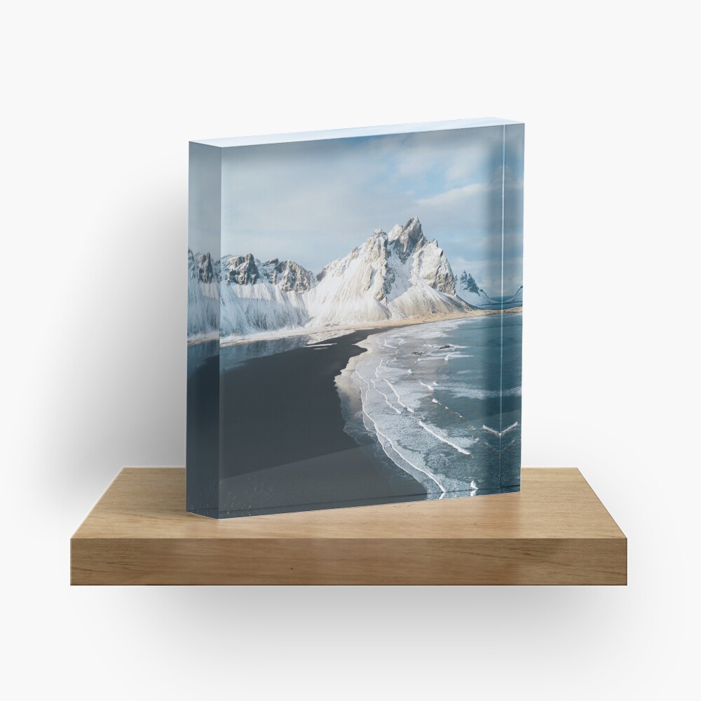Iceland beach at sunset - Landscape Photography Acrylic Block