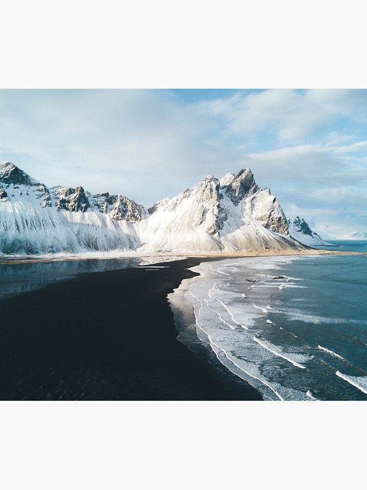 Thumbnail 3 of 3, Tapestry, Iceland beach at sunset - Landscape Photography designed and sold by Michael Schauer.