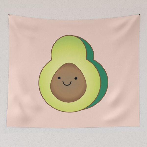 Item preview, Avocado plush cute kawaii food  designed and sold by fluffyfamcraft.