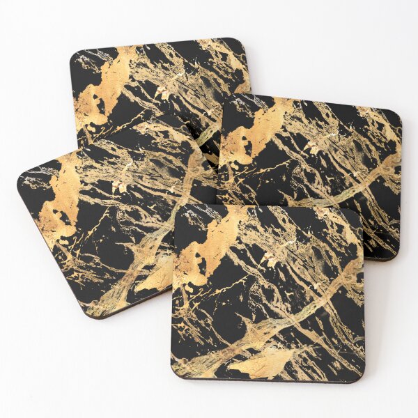 Item preview, Gold and Black Marble Design designed and sold by Bookish Blossom.