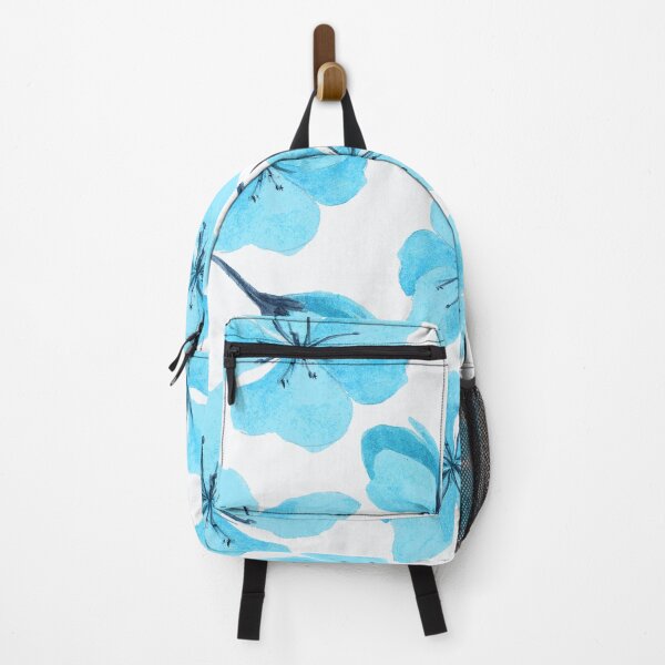 Item preview, Lavishly Modern Aqua Floral Pattern On White designed and sold by DEC02.