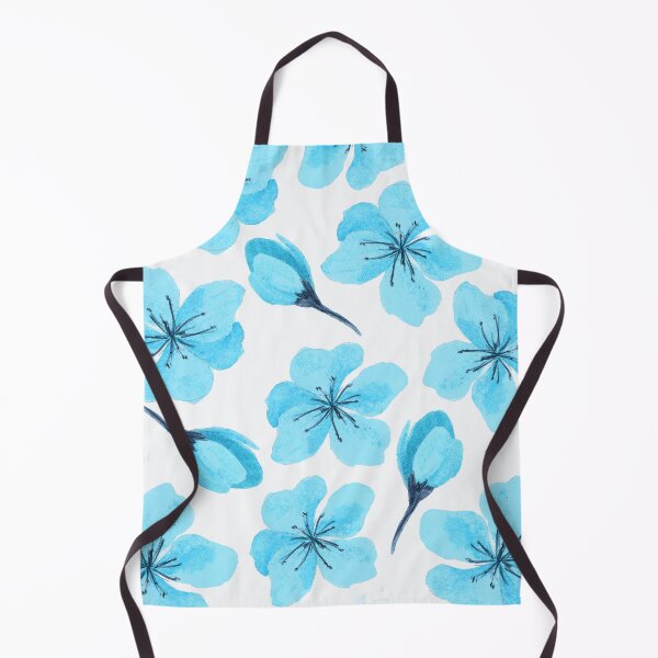 Item preview, Lavishly Modern Aqua Floral Pattern On White designed and sold by DEC02.