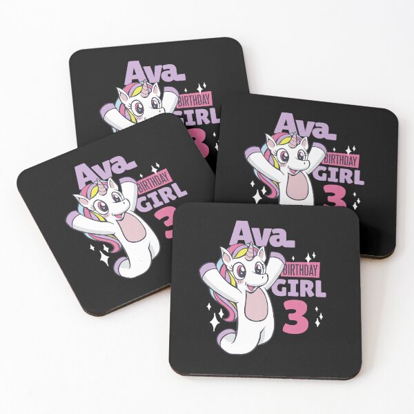 Item preview, AVA BIRTHDAY FOR HER 3RD BIRTHDAY designed and sold by sobriowslen.