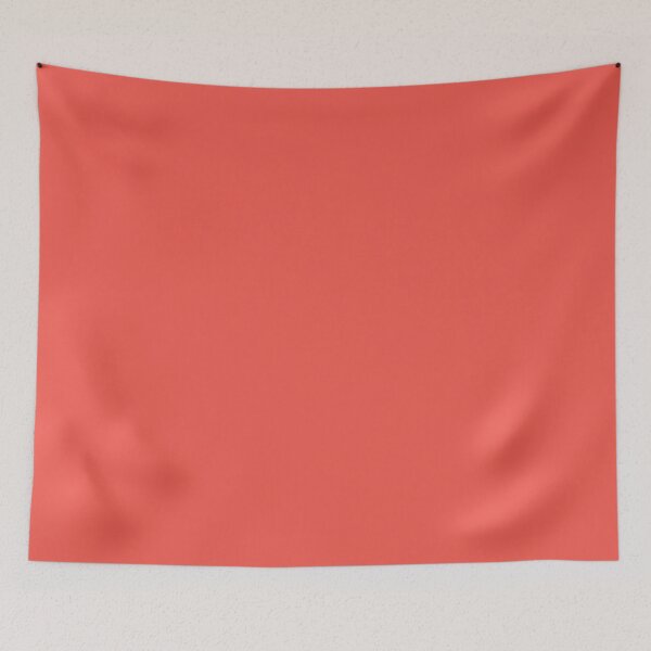 Item preview, Plain Solid Color Red Pastel Red (M80 Y70) designed and sold by mimihuang creations.