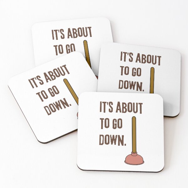 Item preview, It's About To Go Down - Funny Plumber Gift - Toilet Humor designed and sold by Sophie’s Tees.
