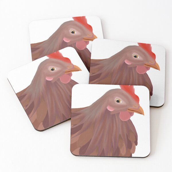 Item preview, Painted red chicken designed and sold by RandiMullins.